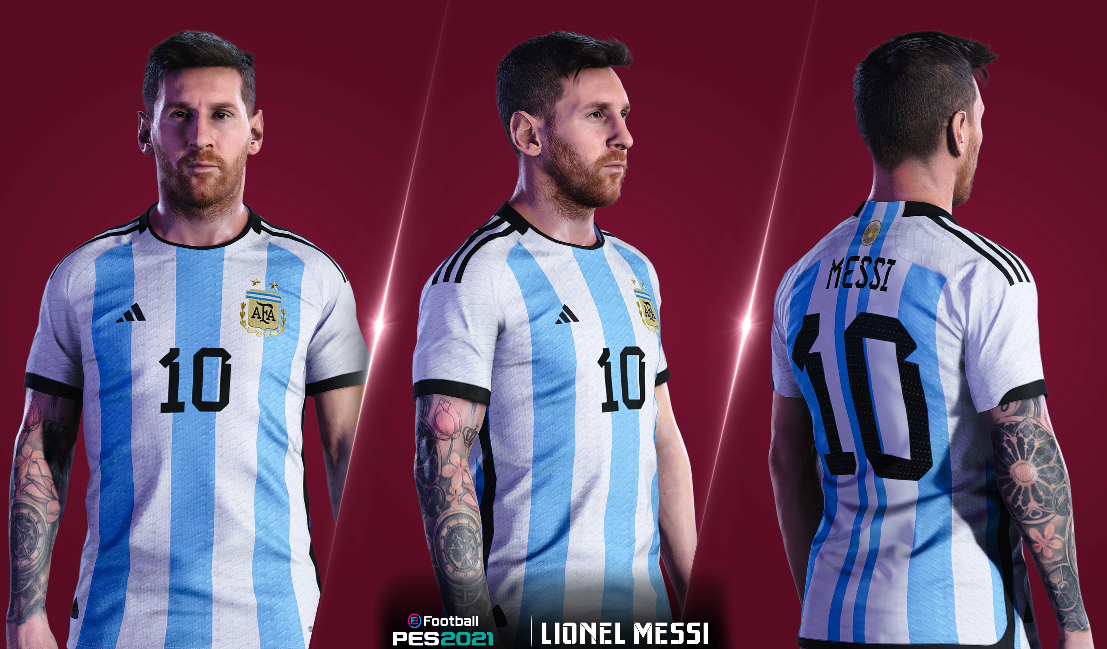 PES 2021 Messi Face By Jonathan Facemaker