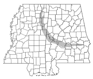 Map of Mississippi Black Belt Hickory Ridge Studio 
