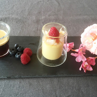 pots de crème litchi rose framboise Ispahan