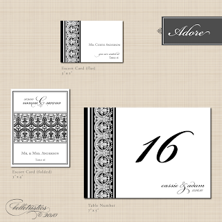 adore damask lace printable DIY wedding stationery design suite