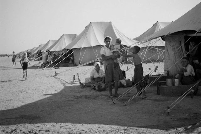 Campos de refugiados para europeos en Oriente Medio durante la Segunda Guerra Mundial