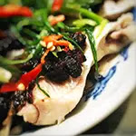 Chen Pi, chinese, chinese dried olive, fermented black bean, miso paste, recipe, steamed fish, Three Bean, 味噌, 欖角, 蒸魚, 豆豉
