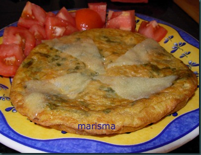 tortilla de acelgas rehogadas