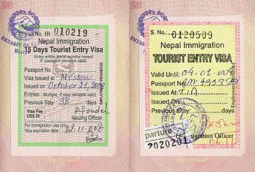 Getting Your Visa for Nepal (Visa processing)