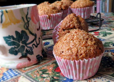 Crunchy Topped Maple Walnut Oatmeal Muffins