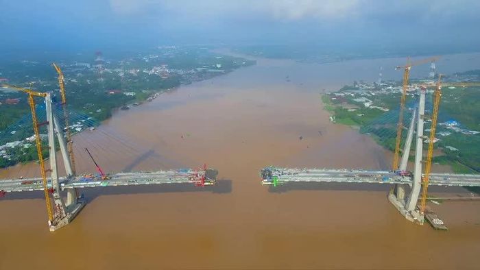 Cầu Mỹ Thuận 2 đạt tiến độ 92%, sẽ hợp long vào tháng 10/2023