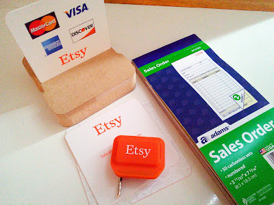 Using the Etsy card reader during a craft fair