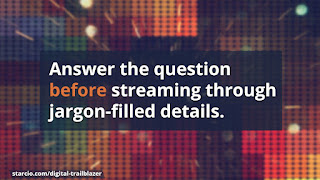 Answer the question before jargon