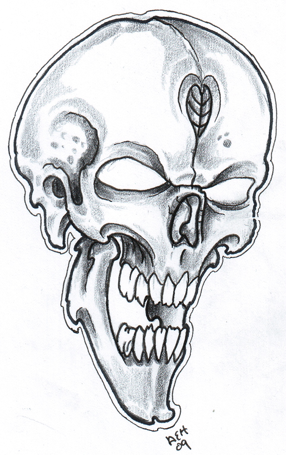 afrenchieforyourthoughts: skulls tattoos drawings