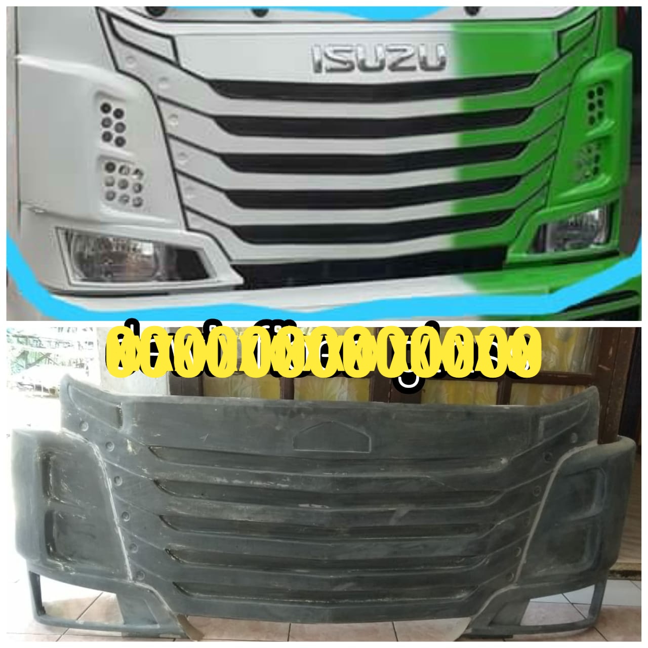 Aksesoris truk  Canter bahan Fiber keren  terlengkap dan 