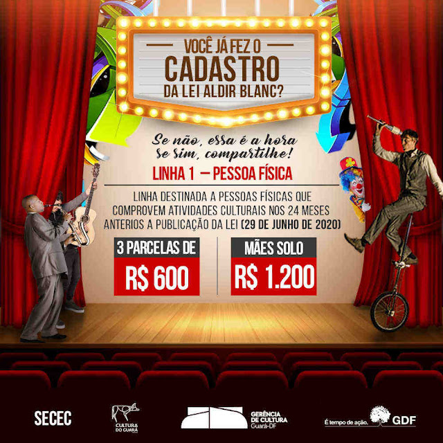 Lei Aldir Blanc - Você já fez o seu cadastro? Então faça!