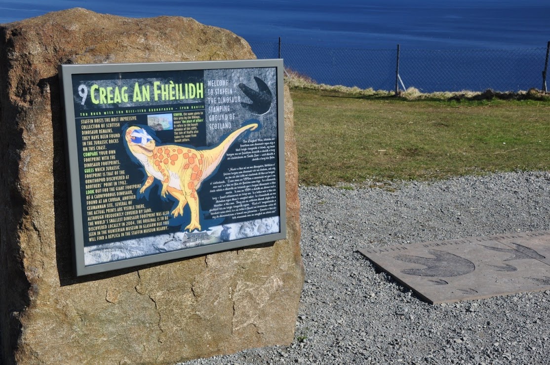 Fossils at Kilt Rock, Isle of Skye