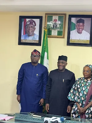 Happening Now:  MHR Sesi Whingan at the Inauguration of Mr. Akinyemi Mautin Olajuwon in Abuja - Photos