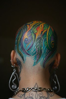 Head Tattoo Design - Suck