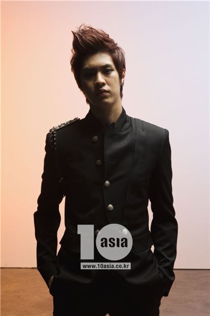 MBLAQ member Seung-ho poses during an interview with 10Asia.
