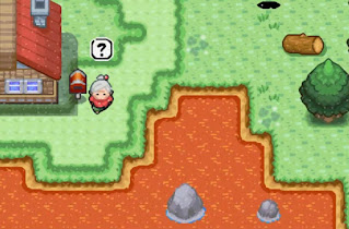 Pokemon Terra Firma para GBA Pueblo con Lava debido a la Erupcion del Volcan