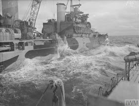 Refueling a destroyer at sea, 9 March 1942 worldwartwo.filminspector.com