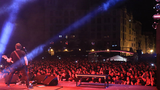 Concierto en Herriko Plaza durante las fiestas de Barakaldo