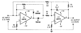 Precision Full-Wave Ac/Dc Converter Circuit Diagram