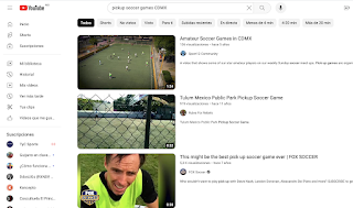 BÚSQUEDA EN YOUTUBE DE COMUNIDADES