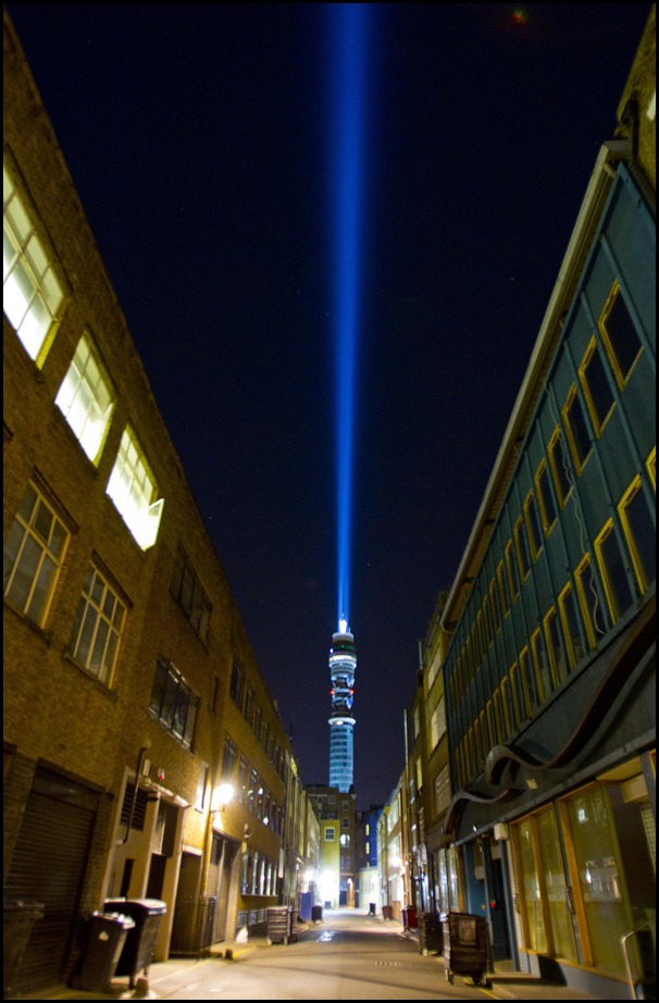 ‘London feels the force on Thursday 15 September as Star Wars® Blu-ray lights up the capital to transform the BT Tower into the World’s Largest Lightsaber. The stunt was in celebration of Star Wars: The Complete Saga Blu-ray release.
 
 