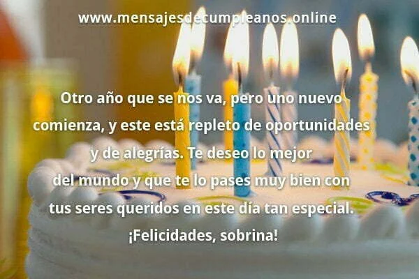 tarjeta de cumpleaños para una sobrina