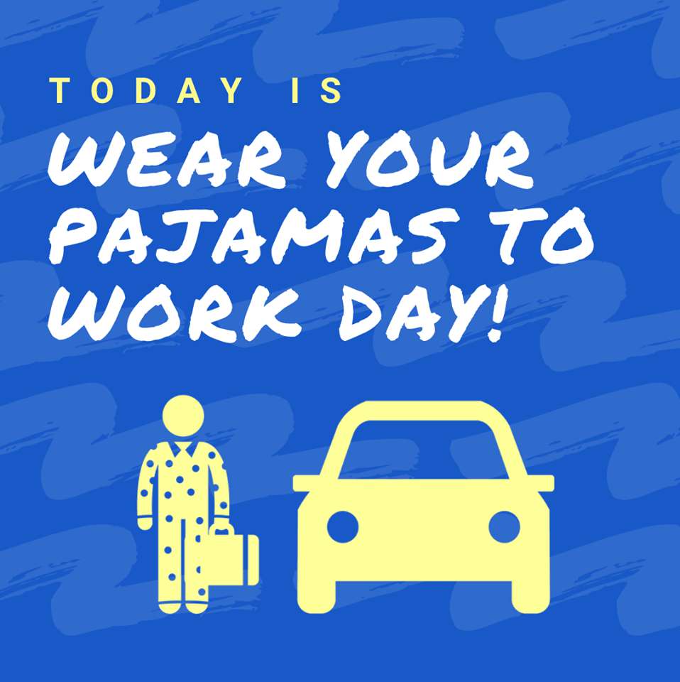 Wear Pajamas to Work Day Wishes pics free download