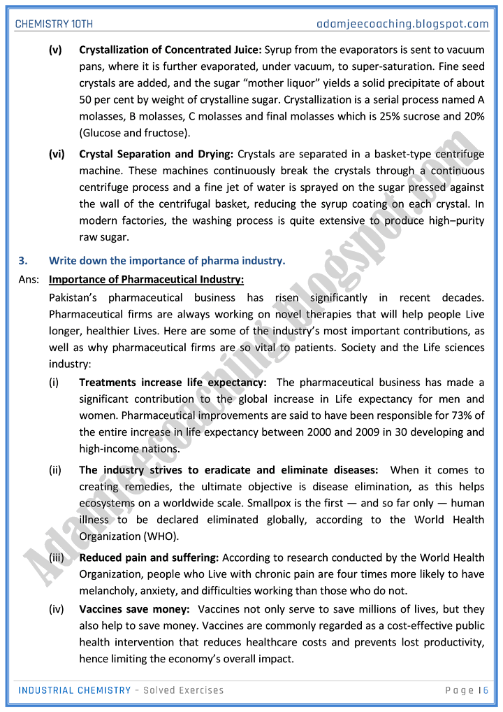 industrial-chemistry-solved-exercise-chemistry-10th