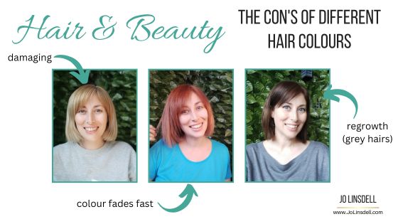 Hair dye: The con's of different hair colours