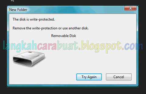 Cara Format Flashdisk Yang Write Protected