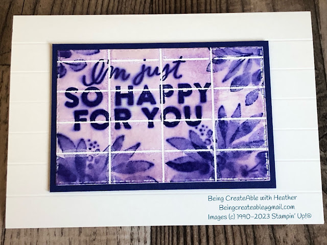 Stampin' Up!, Faux Tile Technique