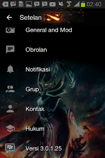 BBM MOD Tema Dota 2 Hero Arcana v3.0.1.25 Apk Update Terbaru 2016 Gratis