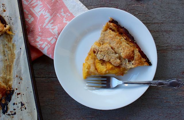 Peach Galette with Almond Buttermilk Crust | Nothing in the House