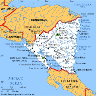 nicaragua - nicaragua map