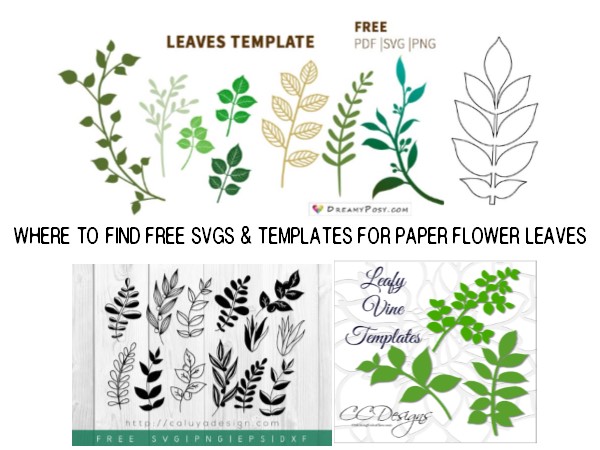Free Templates For Large Paper Flower Leaves