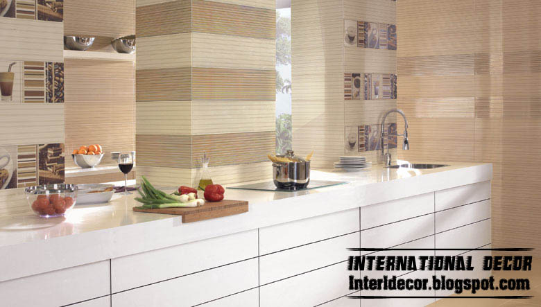 Contemporary Kitchens Wall Ceramic Tiles Designs Interior Design Ideas