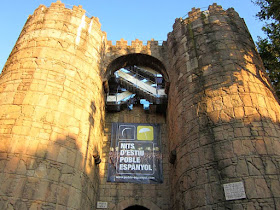 Walls of Avila in The Poble Espanyol