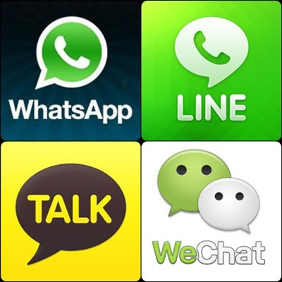 Perbedaan Antara WhatsApp, Line, WeChat Dan Kakao Talk