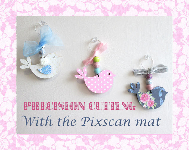 Precision cutting with Pixscan for mdf decorations by Hilary Milne