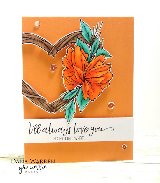 Dana Warren - Kraft Paper Stamps - Graciellie Designs - Spectrum Noir Markers