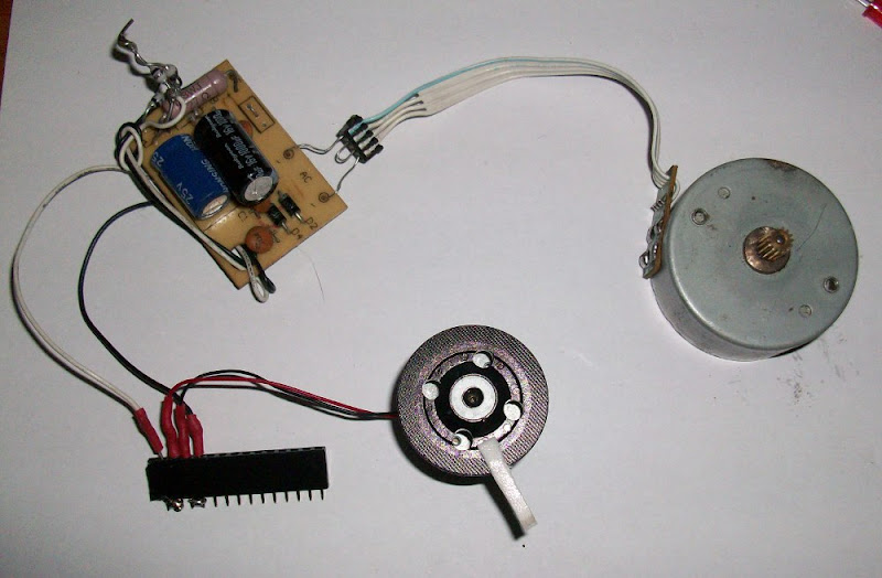 Step motor as a source of electricity