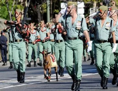 pablo en la fiestas nacional del 12 de octubre, legión