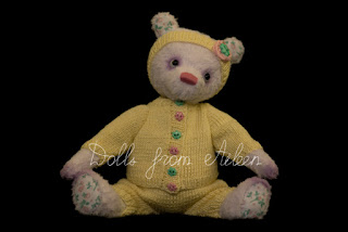 OOAK artist teddy bear dressed in sporty outfit