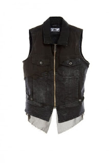 gilet jeans nero Diesel