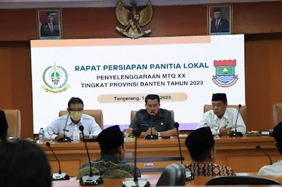 Sekda Pimpin Rapat Persiapan MTQ XX Tingkat Provinsi Banten