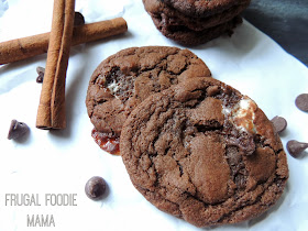 These rich, chewy Mexican Hot Chocolate Cookies are chock full of gooey marshmallows & chocolate chips with just a hint of cinnamon.
