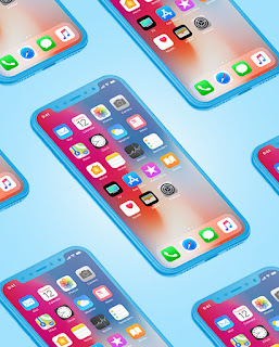 Clay Apple iPhone X Mockup