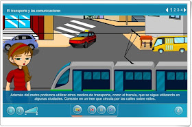 "El transporte y las comunicaciones" (Ciencias Sociales de Primaria). Plataforma Agrega.