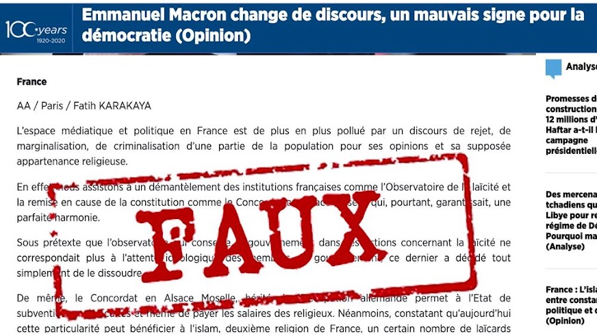Η Γαλλία κατηγορεί το Anadolu για προπαγάνδα