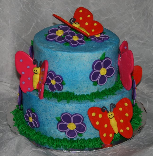 cakes with flowers and butterflies. Butterflies amp; Flowers cakes